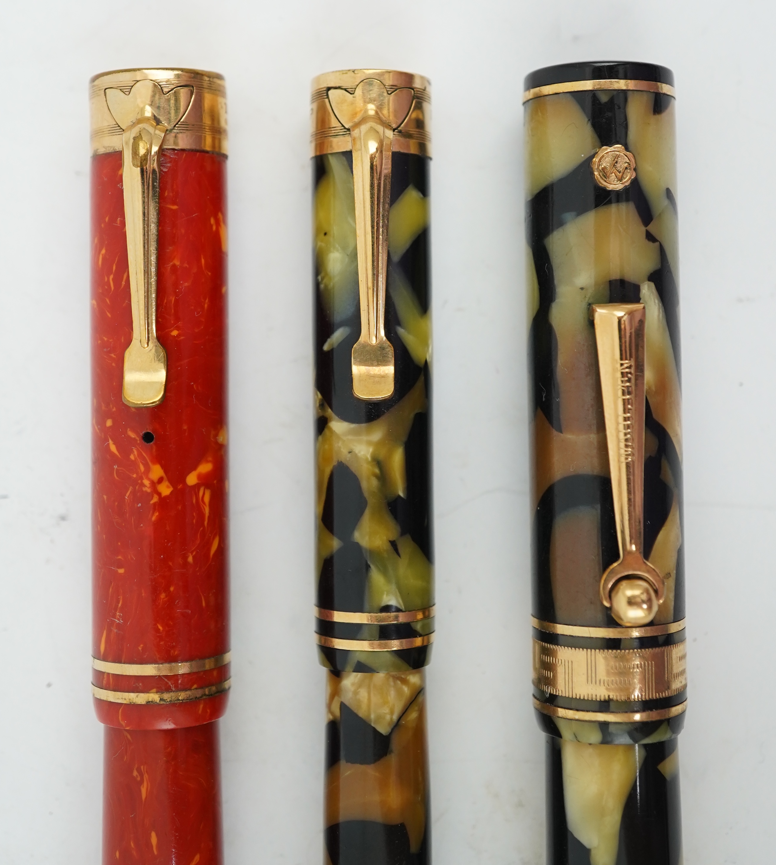 Three Wahl Eversharp fountain pens